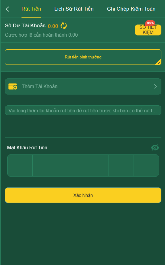 Hướng dẫn đơn giản rút tiền HB88 về tài khoản
