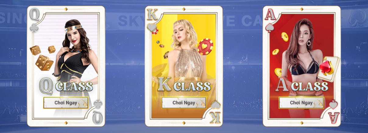 Lựa chọn các lớp khác nhau để chơi thuận tiện